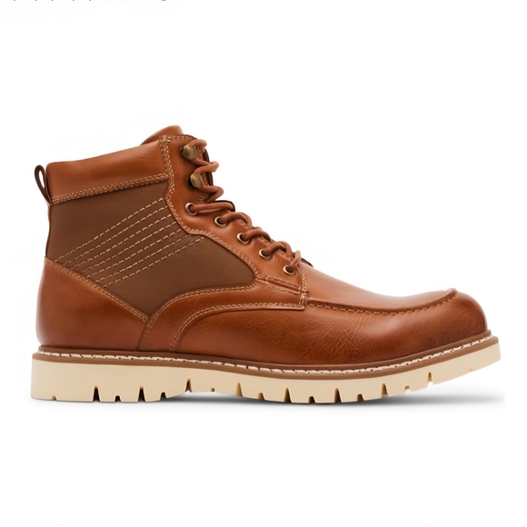 Steve Madden Other - Steven Madden Tan Boots Ankle-Height Rugged Sole